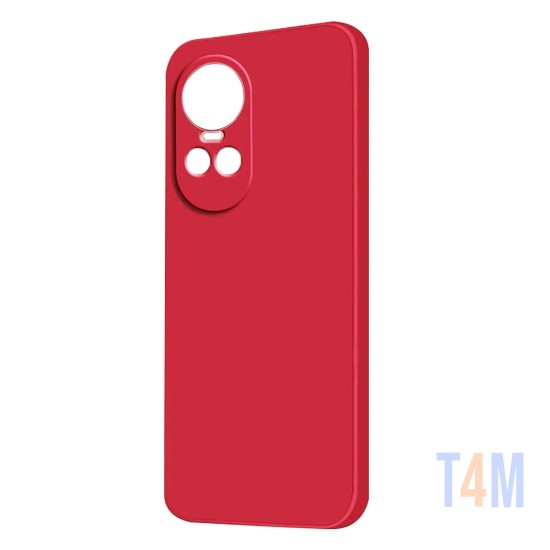 Funda de Silicona con Marco de Cámara para Oppo Reno10/ Reno10 Pro Rojo